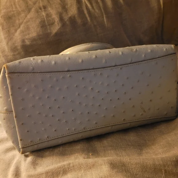 Coach handbag baby blue/ gray blue riveted cross-body strap included - Picture 8 of 11